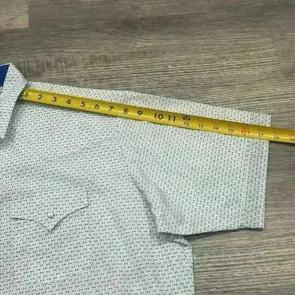 Ely Cattleman Western Cowboy Short Sleeve Button up Shirt Pearl Snap Classic XL - Picture 10 of 12